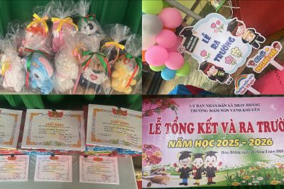 BUỔI LỄ TỔNG KẾT NĂM HỌC 2025 – 2026 TRƯỜNG MẦM NON VÀNH KHUYÊN